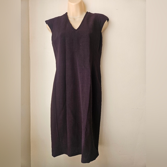 AKRIS BERGDORF GOODMAN-Dress Women's 4 Deep  Burgundy  99%Wolle-Wool 1%Polyamid - Picture 1 of 9